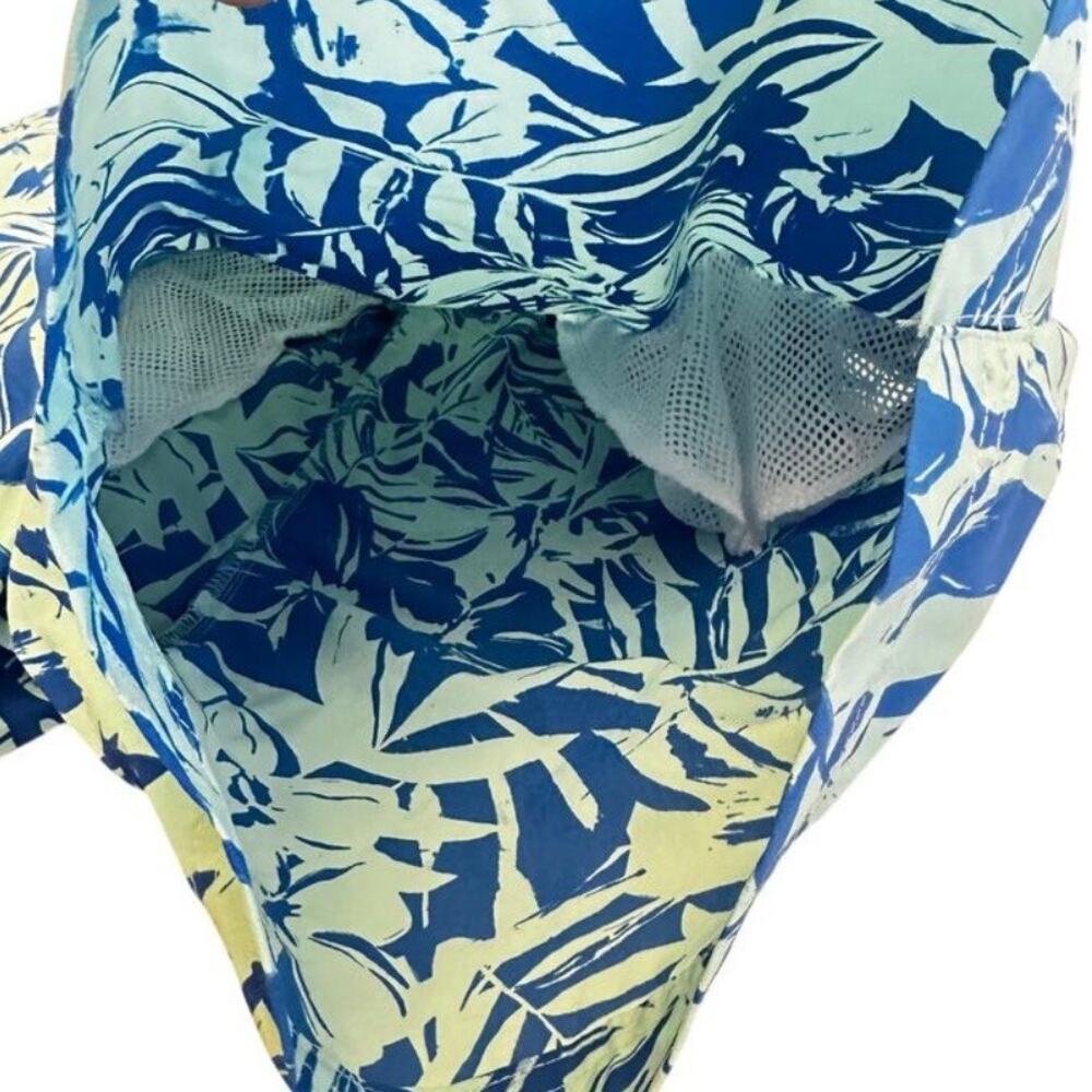 Columbia PFG Super Clearwater Shorts Medium Blue Tropical Print NWT 5" Inseam - Picture 4 of 8